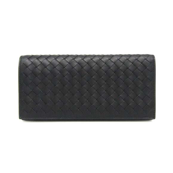 Bottega Veneta Intrecciato Continental Wallet 244688 Men's Leather Long Walle...
